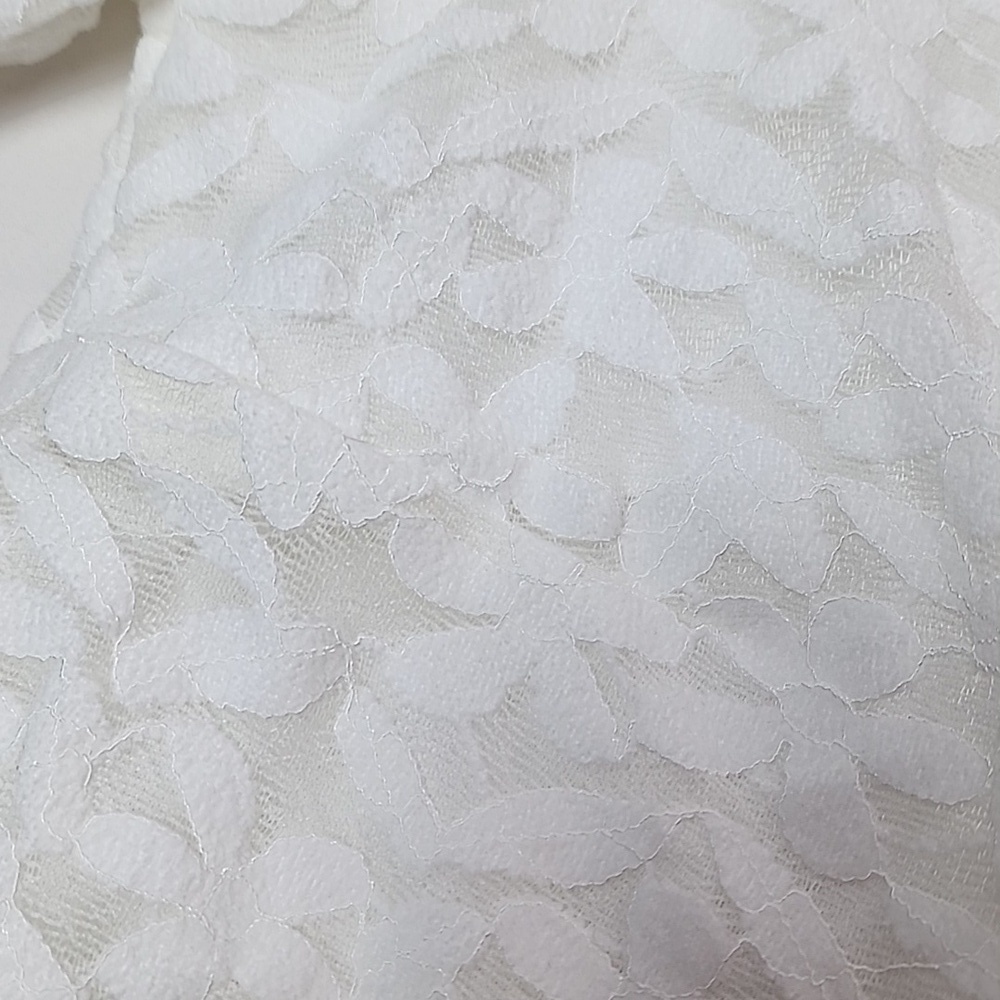 NWT Teddi Rose XL White Lace Textured Women's Top Thread Collective Brand New - Picture 6 of 12